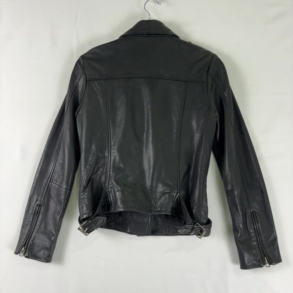 Lucky Brand Black Leather Jacket - Picture 5 of 6